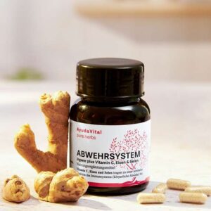 Abwehrsystem Ingwer plus Vitamin C, Eisen & Selen -  Pure Herbs