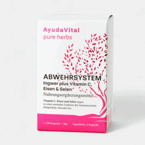 Abwehrsystem Ingwer plus Vitamin C, Eisen & Selen -  Pure Herbs