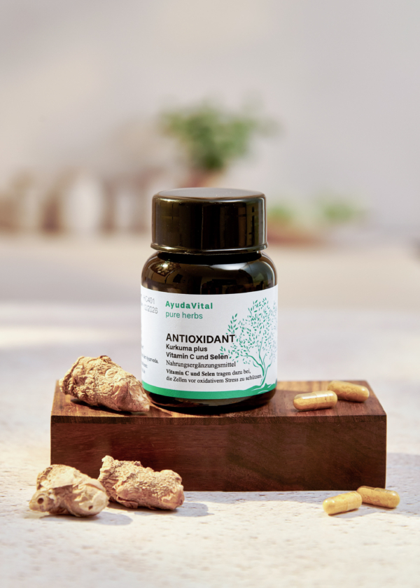 Antioxidant Kurkuma plus Vitamin C und Selen - Pure Herbs – Bild 2
