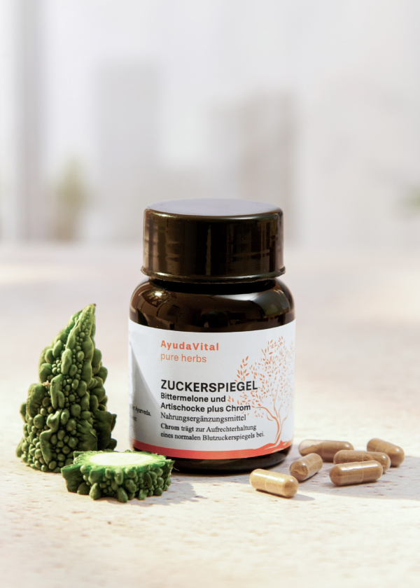 Zuckerspiegel Bittermelone und Artischocke plus Chrom² -  Pure Herbs – Bild 3