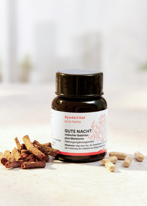Gute Nacht Indischer Baldrian plus Melatonin* - Pure Herbs – Bild 2