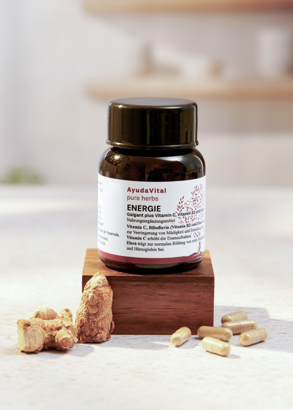 Energie Galgant plus Vitamin C, Vitamin B2 und Eisen -  Pure Herbs – Bild 2