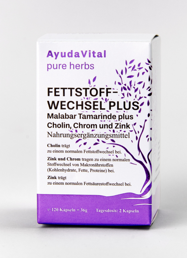 Fettstoffwechsel Plus Malabar Tamarinde plus Cholin, Chrom und Zink²  - Pure Herbs